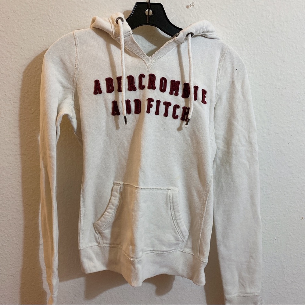 ABERCROMBIE WHITE HOODIE